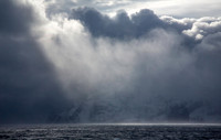 Elephant Island during a rising storm