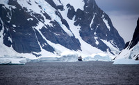 Ship trying to navigate the Lemaire Channel